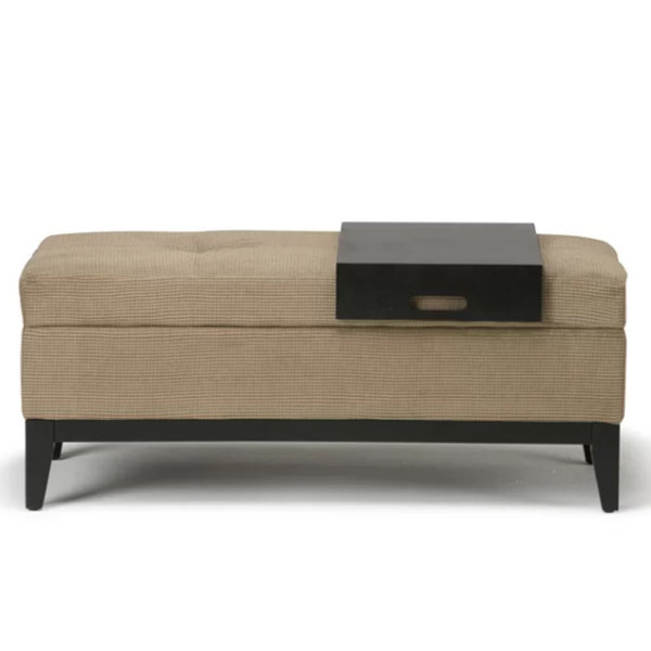 Cosmoliving by cosmopolitan diego storage ottoman with flip store top tray